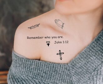 16 Sheet Christian Inspirational Bible Quotes Temporary Tattoos For Adults Kids Buy Now With Express International Delivery GoSupps