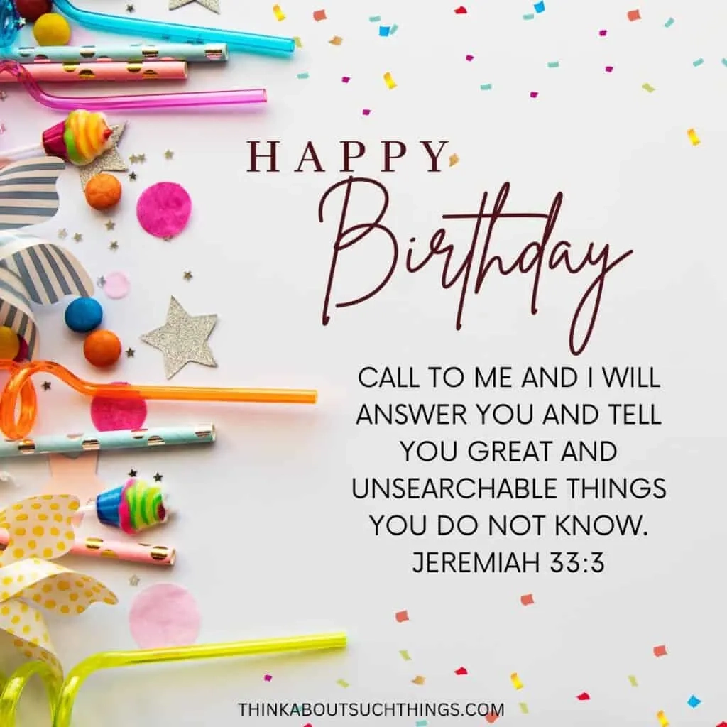 Happy Birthday Wishes Bible Quotes