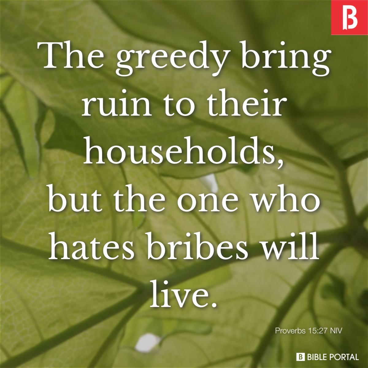 187 Bible Verses About Greed
