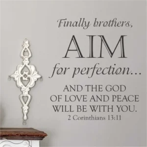 2 Corinthians 13 11 Bible Verse Wall Scripture Decal The Simple Stencil