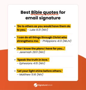 20 Best Bible Quotes For Email Signatures SignatureSatori