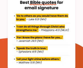 20 Best Bible Quotes For Email Signatures SignatureSatori