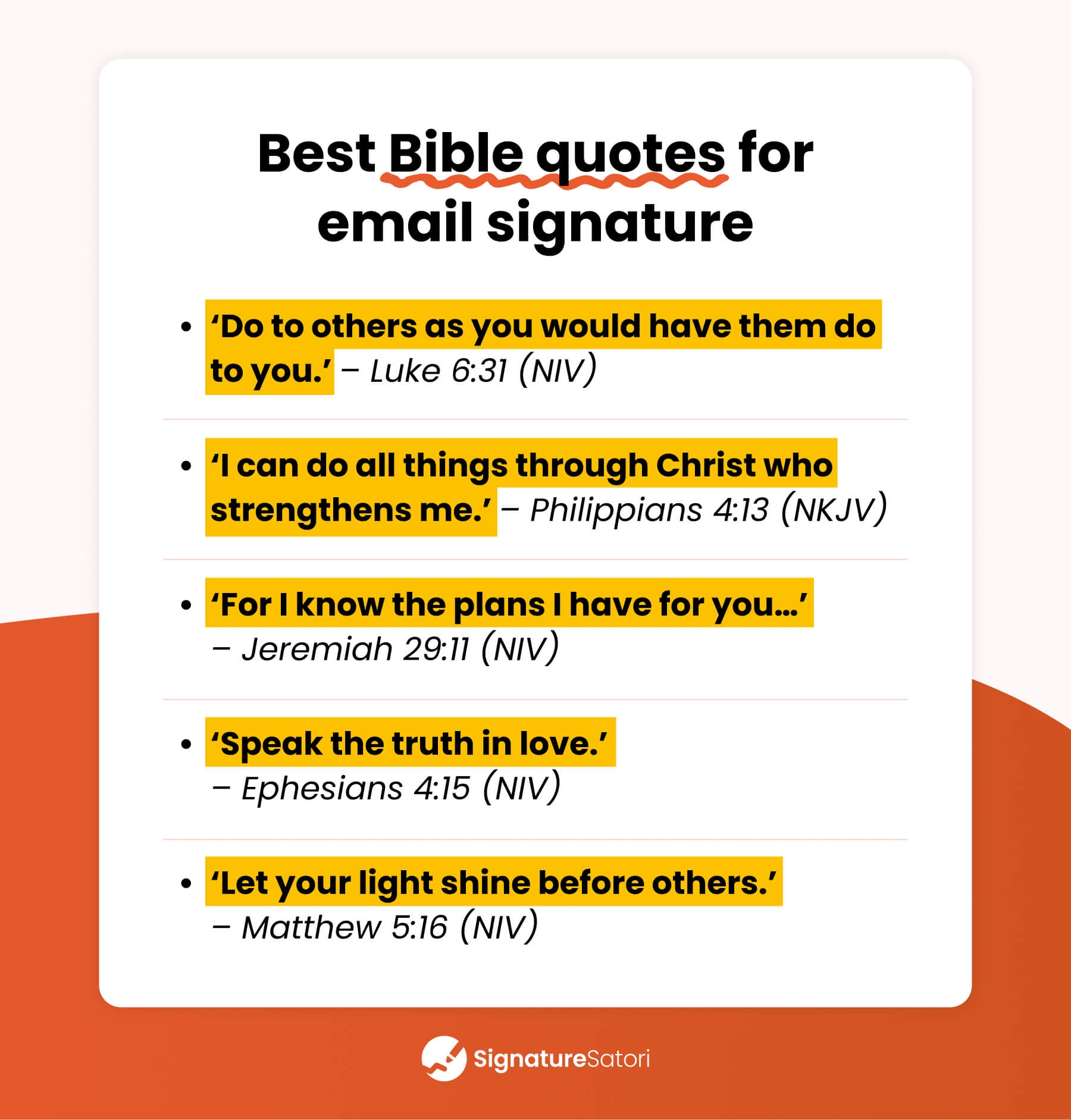 20 Best Bible Quotes For Email Signatures SignatureSatori