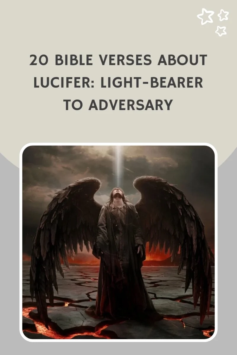 20 Bible Verses About Lucifer Light Bearer To Adversary