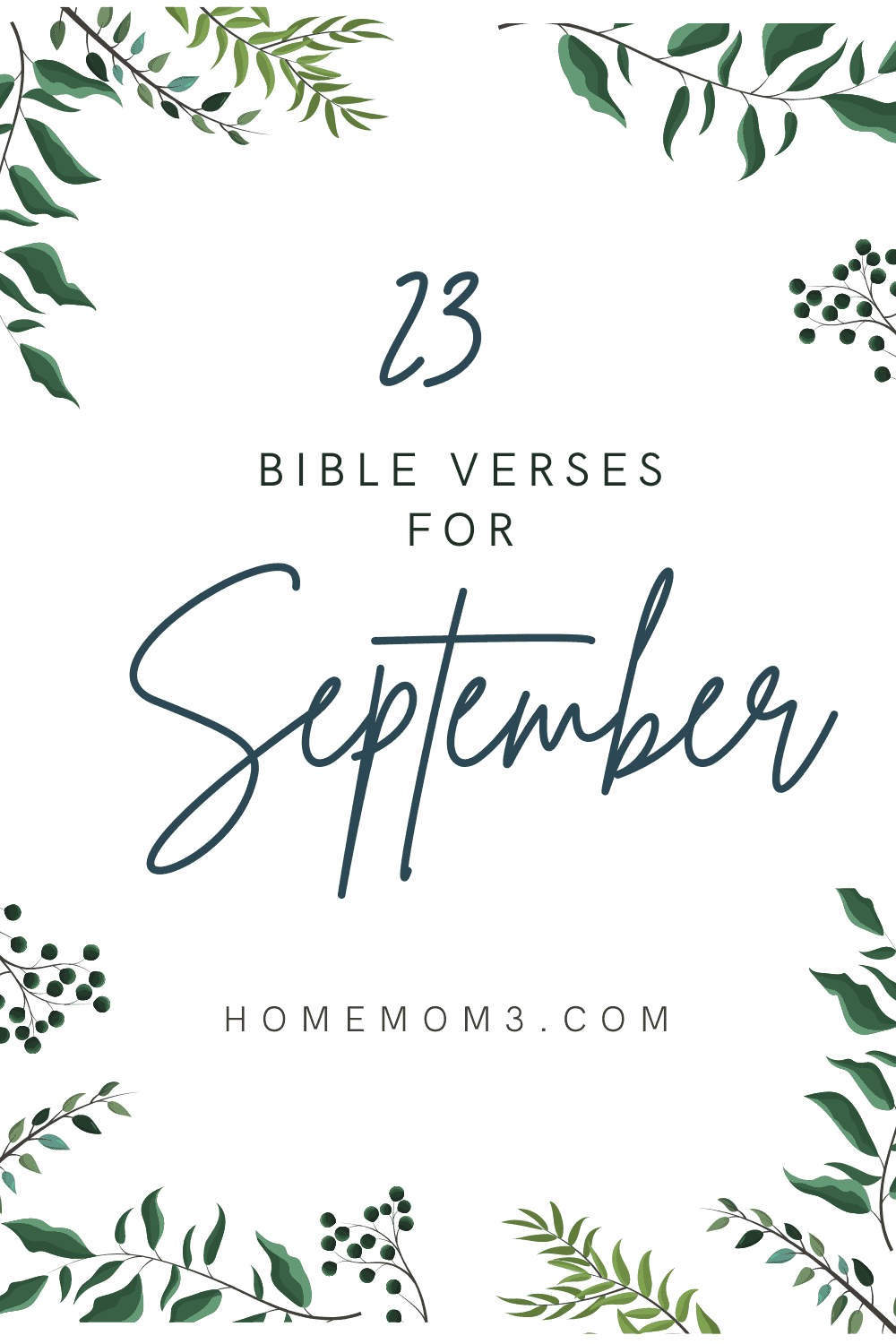September Bible Quotes