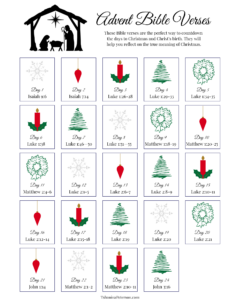 24 Daily Bible Verses For A Meaningful Advent Calendar Plus Free Printable