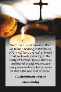 25 Best Communion Bible Verses And Holy Scripture