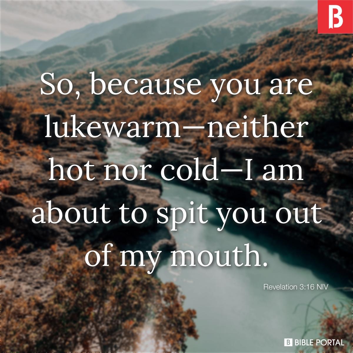 25 Bible Verses About Being Lukewarm