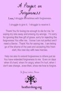 25 Bible Verses And A Prayer On Forgiveness Heather C King Room To Breathe
