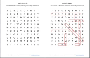25 Free Bible Word Search Puzzles PDF Printable Download Sunday School Store