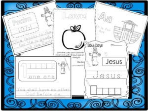 250 Bible Learning Worksheets Preschool kindergarten PDF digital Download Etsy