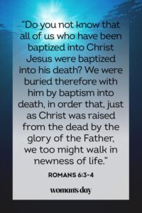 26 Best Baptism Bible Verses Scripture For Baptism Cards