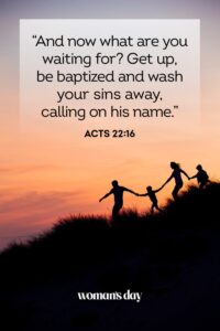 26 Best Baptism Bible Verses Scripture For Baptism Cards