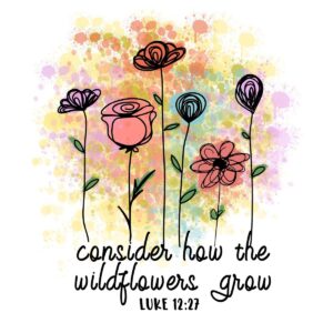 3 Bible Verse Sticker Luke 12 27 Consider How Wild Flowers Grow Quote Motivate EBay