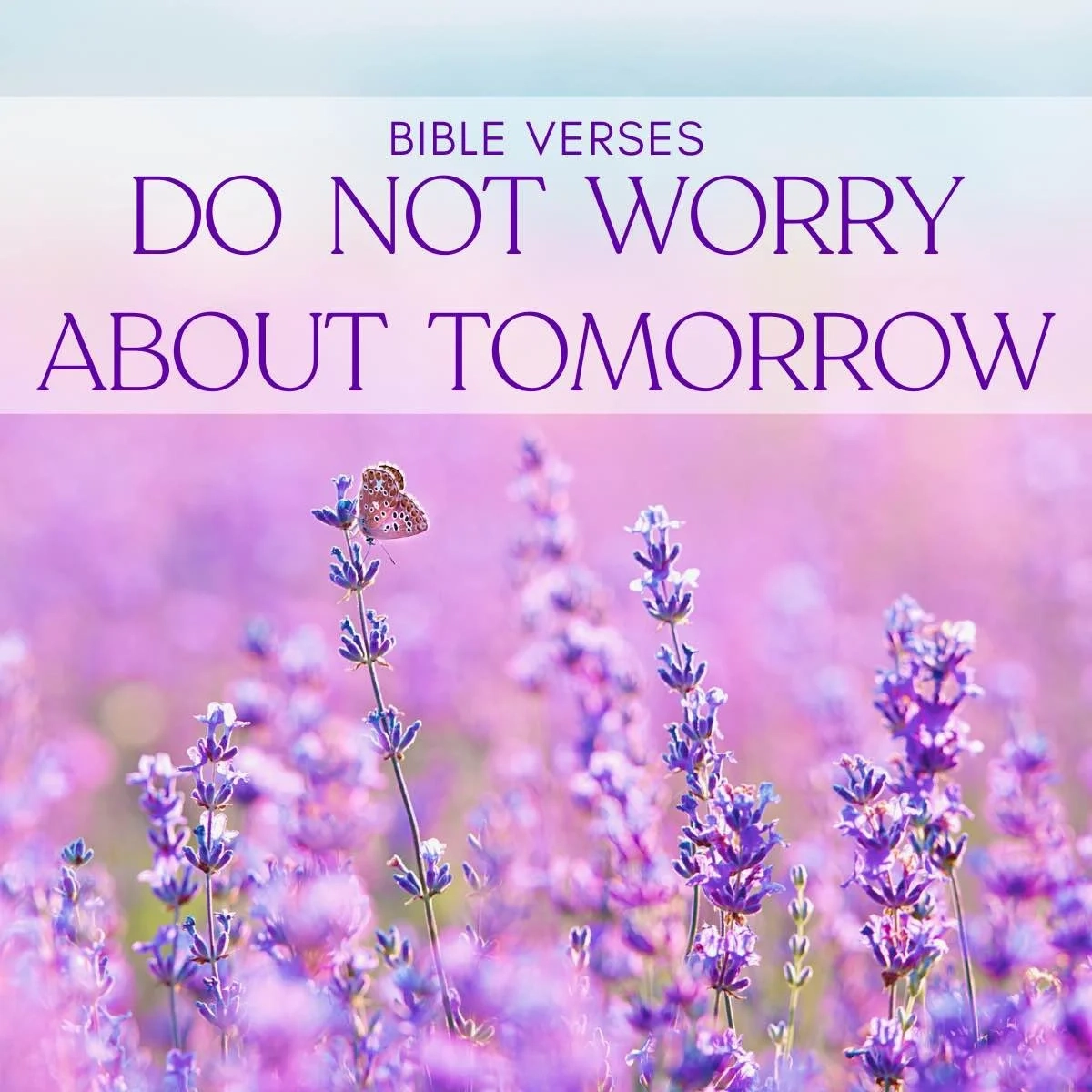30 Bible Verses For Not Worrying About Tomorrow