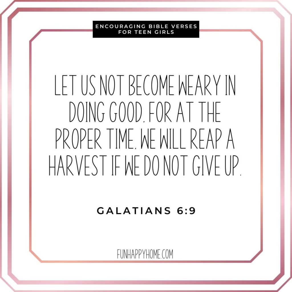 30 Encouraging Bible Verses For Teen Girls Fun Happy Home