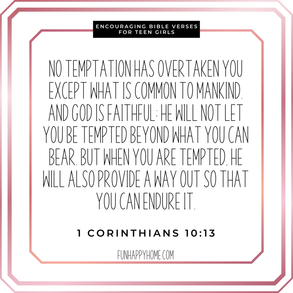 30 Encouraging Bible Verses For Teen Girls Fun Happy Home