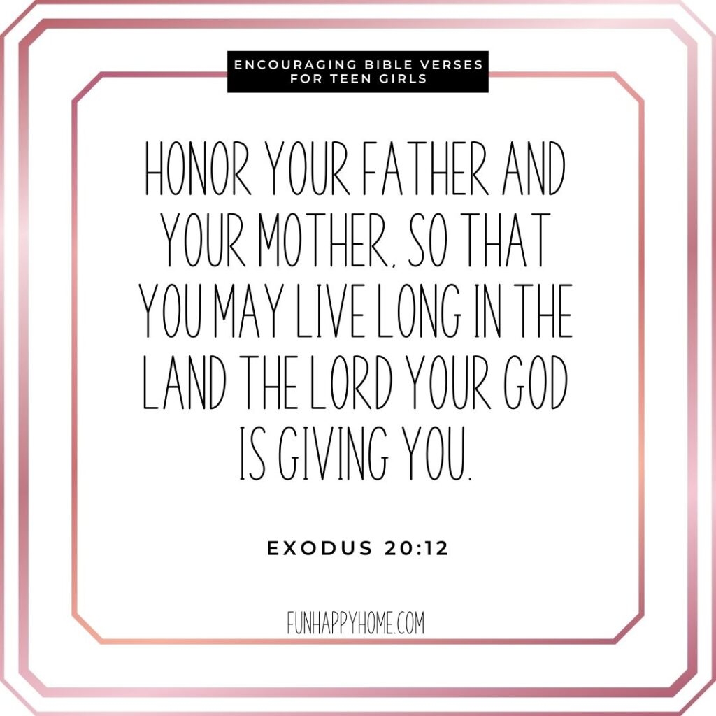 30 Encouraging Bible Verses For Teen Girls Fun Happy Home