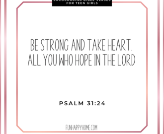 30 Encouraging Bible Verses For Teen Girls Fun Happy Home