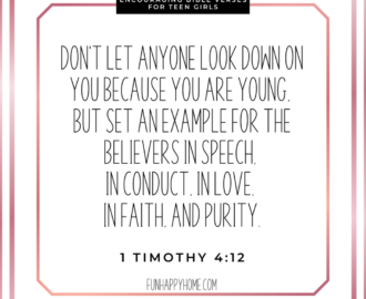 30 Encouraging Bible Verses For Teen Girls Fun Happy Home