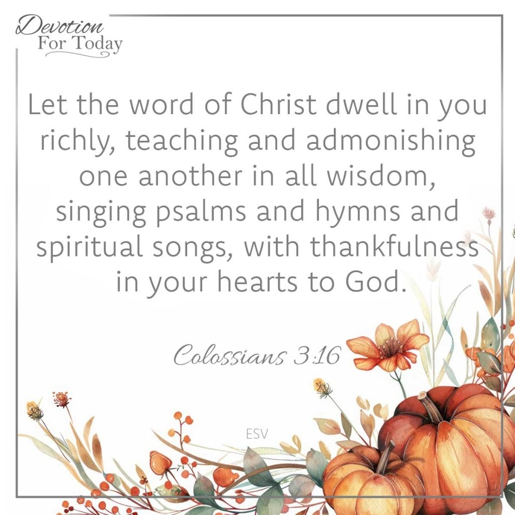 30 Gratitude Scriptures Devotion For Today