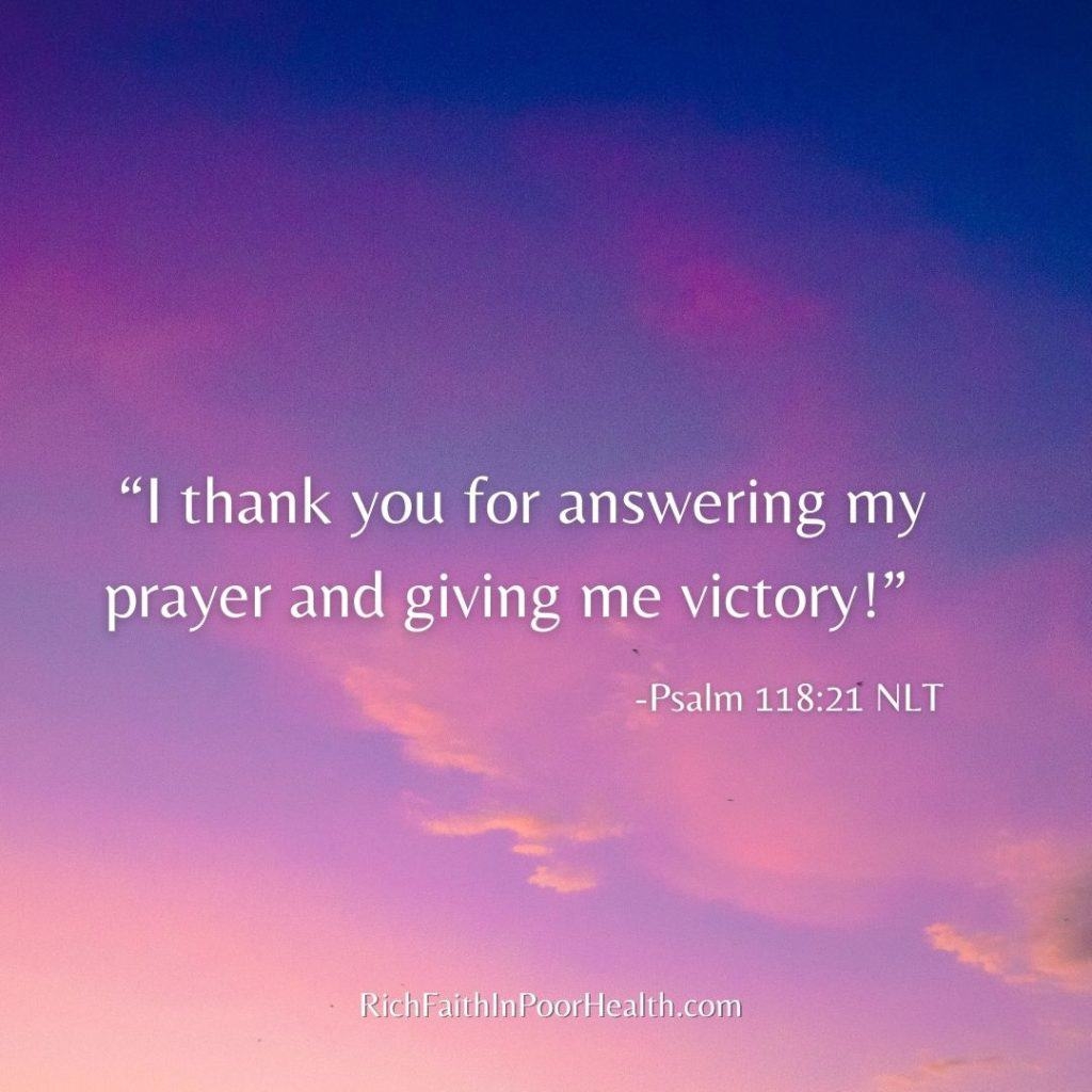 30 Meaningful Scriptures For Answered Prayer Rich Faith In Poor Health