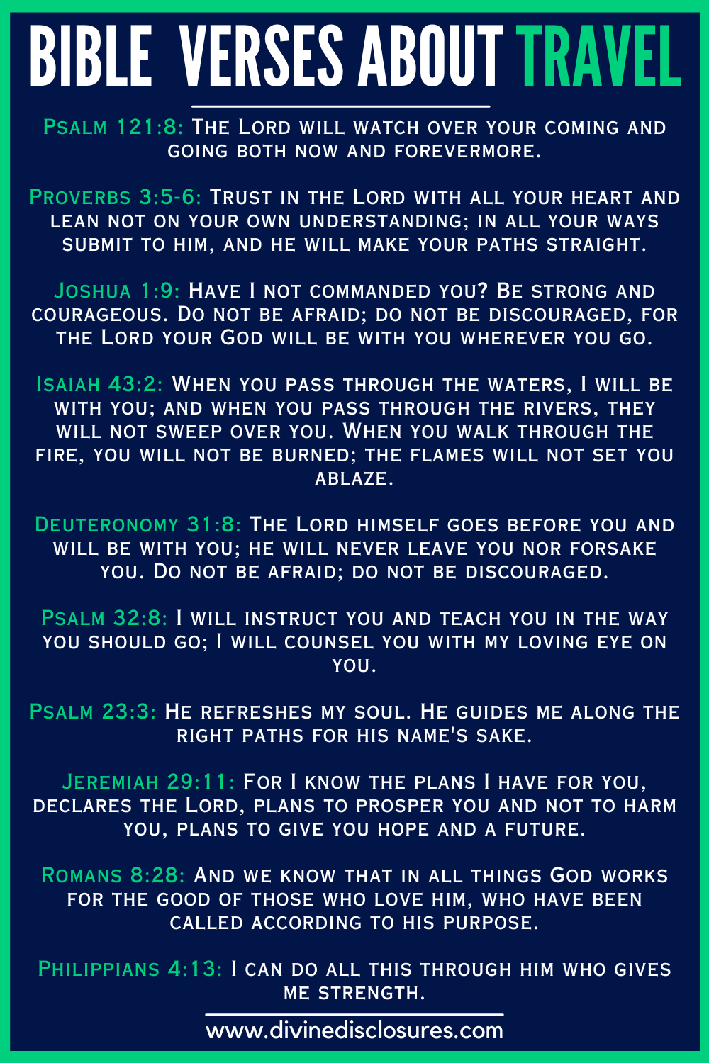 Bible Quotes About Travel