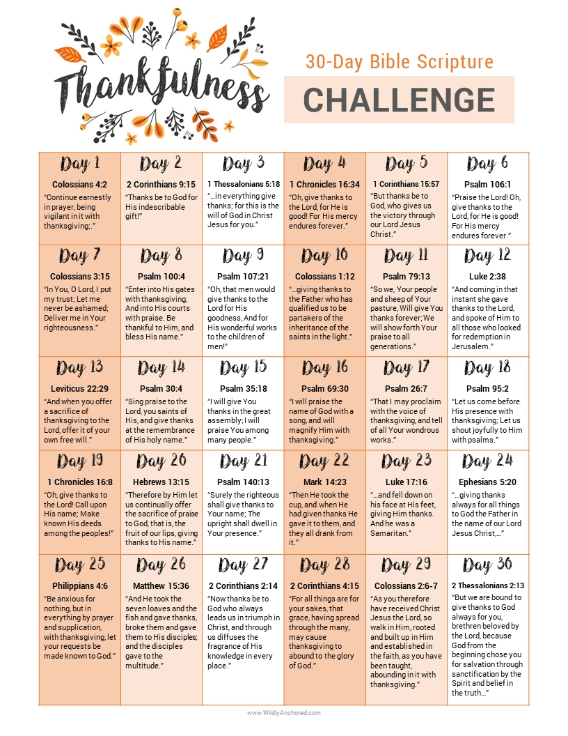 30 Thanksgiving Bible Verses FREE Printable Wildly Anchored Faith Family Homeschool
