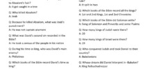 301 Bible Trivia Questions Answers free Download Sunday School Store