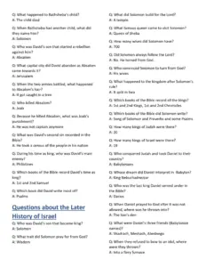 301 Bible Trivia Questions Answers free Download Sunday School Store