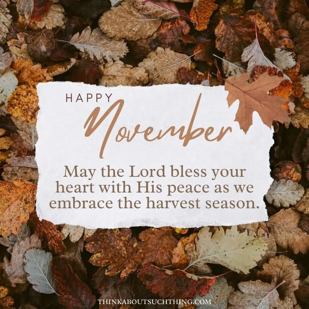 32 Beautiful November Blessings To Share This Fall Think About Such Things