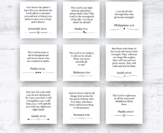 365 Bible Verse Cards Daily Inspiration digital Download Etsy
