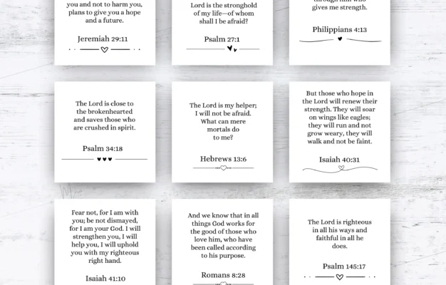 365 Bible Verse Cards Daily Inspiration digital Download Etsy
