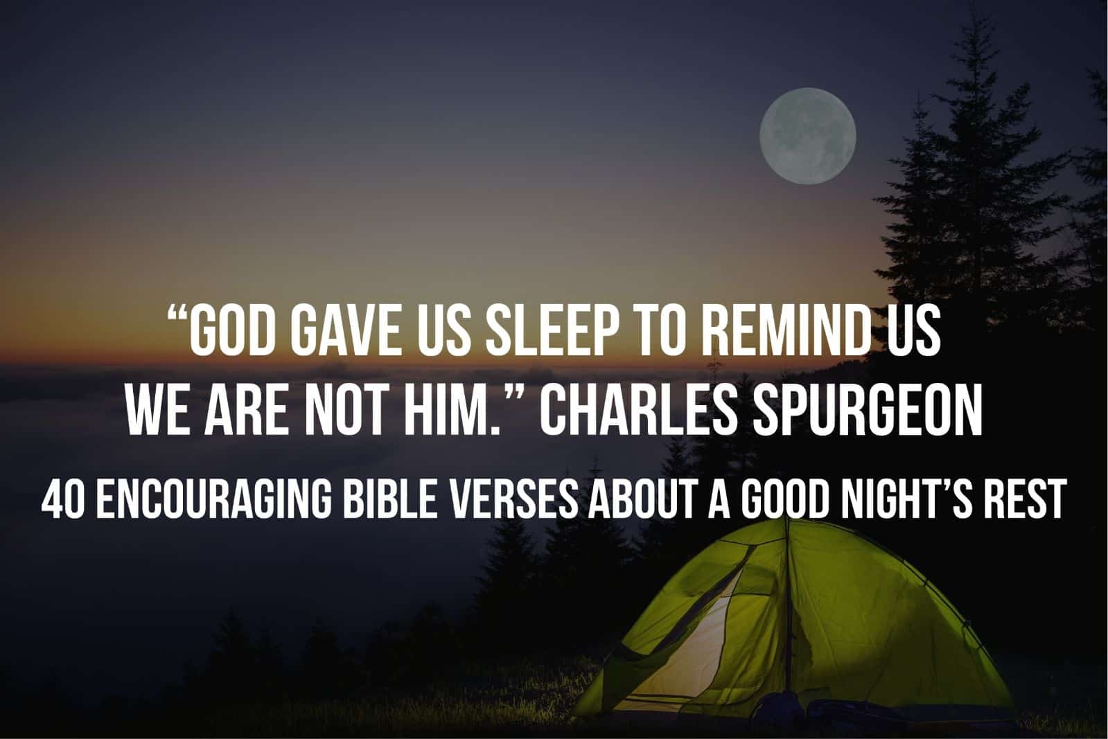 40 Encouraging Bible Verses About A Good Night s Rest