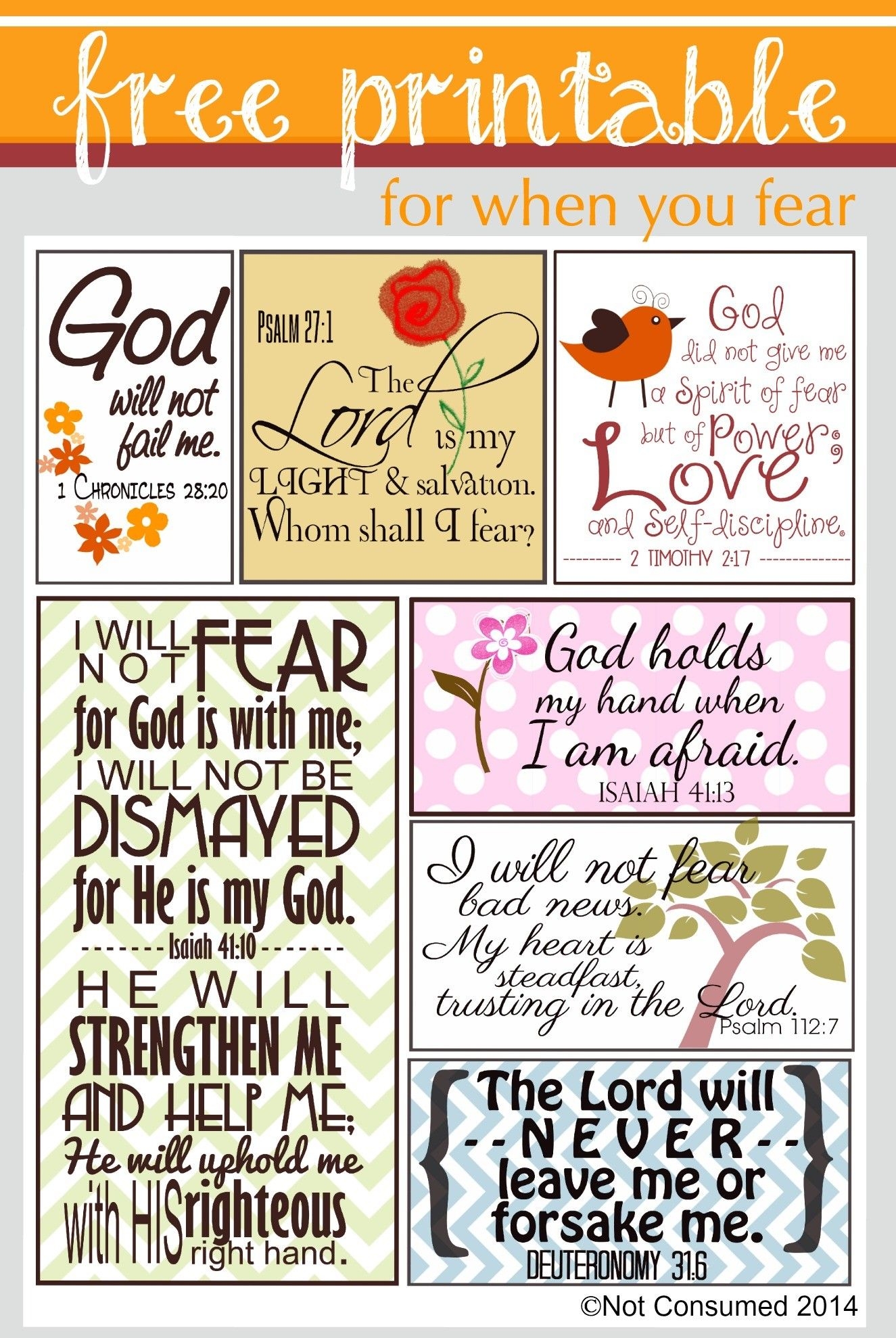 Printable Bible Verses Free