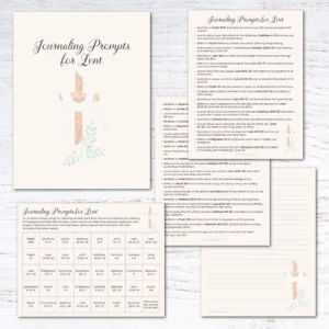 40 Journaling Prompts For Lent A Free Printable Journal Krafty Planner