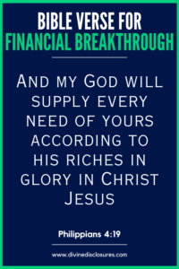 45 Powerful Bible Verses For Financial Breakthrough