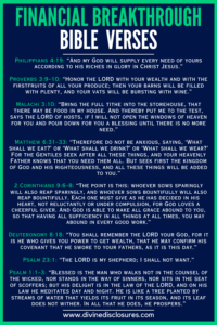 45 Powerful Bible Verses For Financial Breakthrough