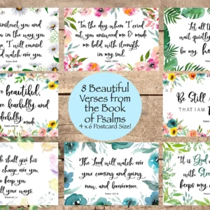 4x6 Bible Verse Cards Psalms Quotes Instant Download Cards Printable Bible Quotes Inspiring Quote Christian Postcards Christian Prints Etsy