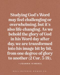 5 Bible Study Tips For Beginners Well Watered Women