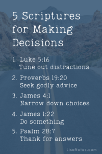 5 Scriptures For Making Decisions