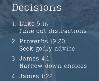 5 Scriptures For Making Decisions