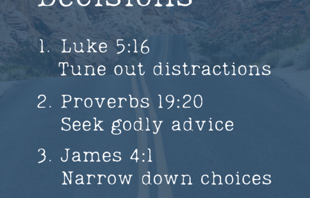 5 Scriptures For Making Decisions