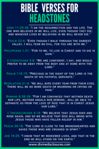 50 Powerful Bible Verses For Headstones And Tombstones