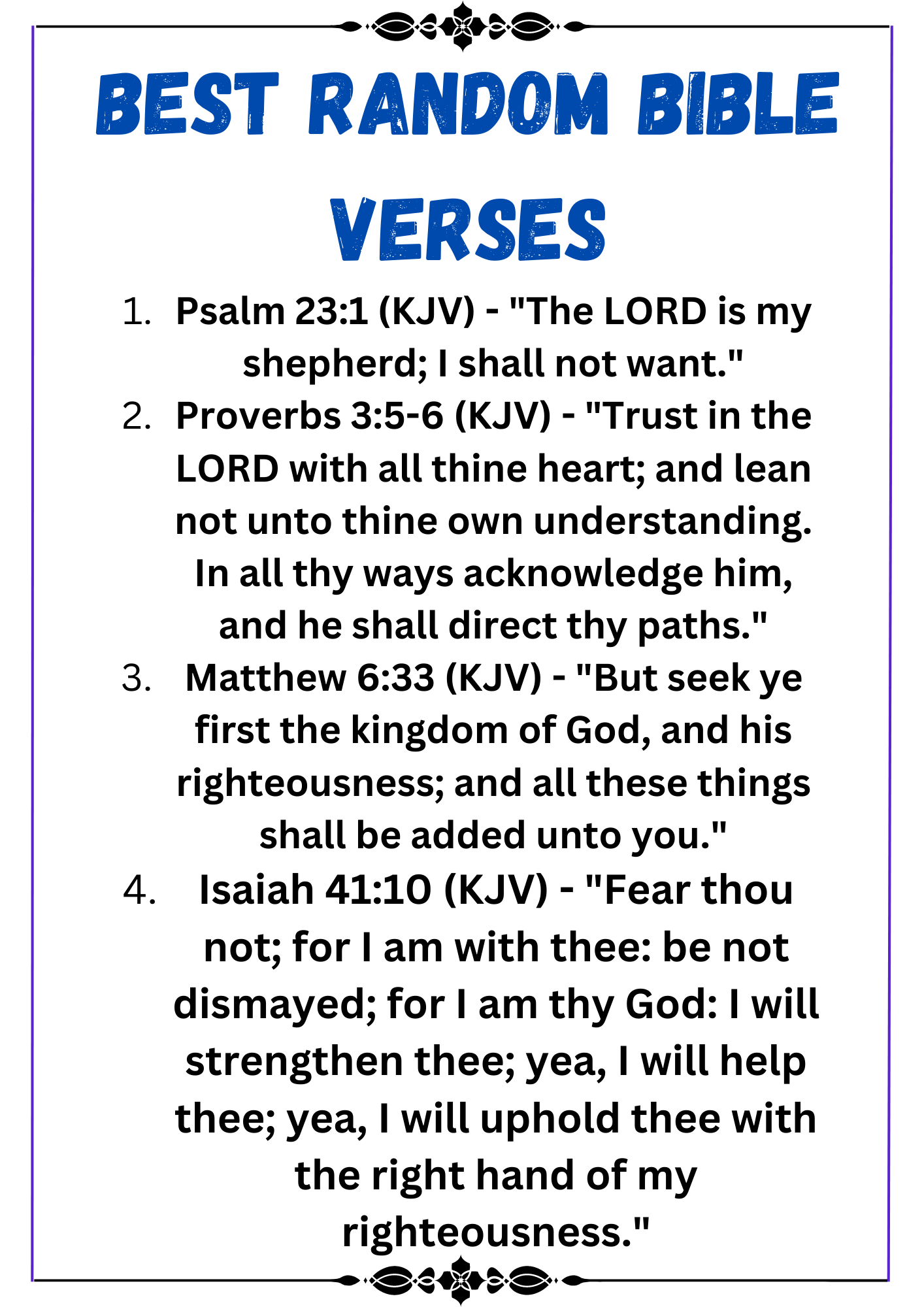 50 Random Bible Verses This Will Change Your Life Daily Blessings Prayer 