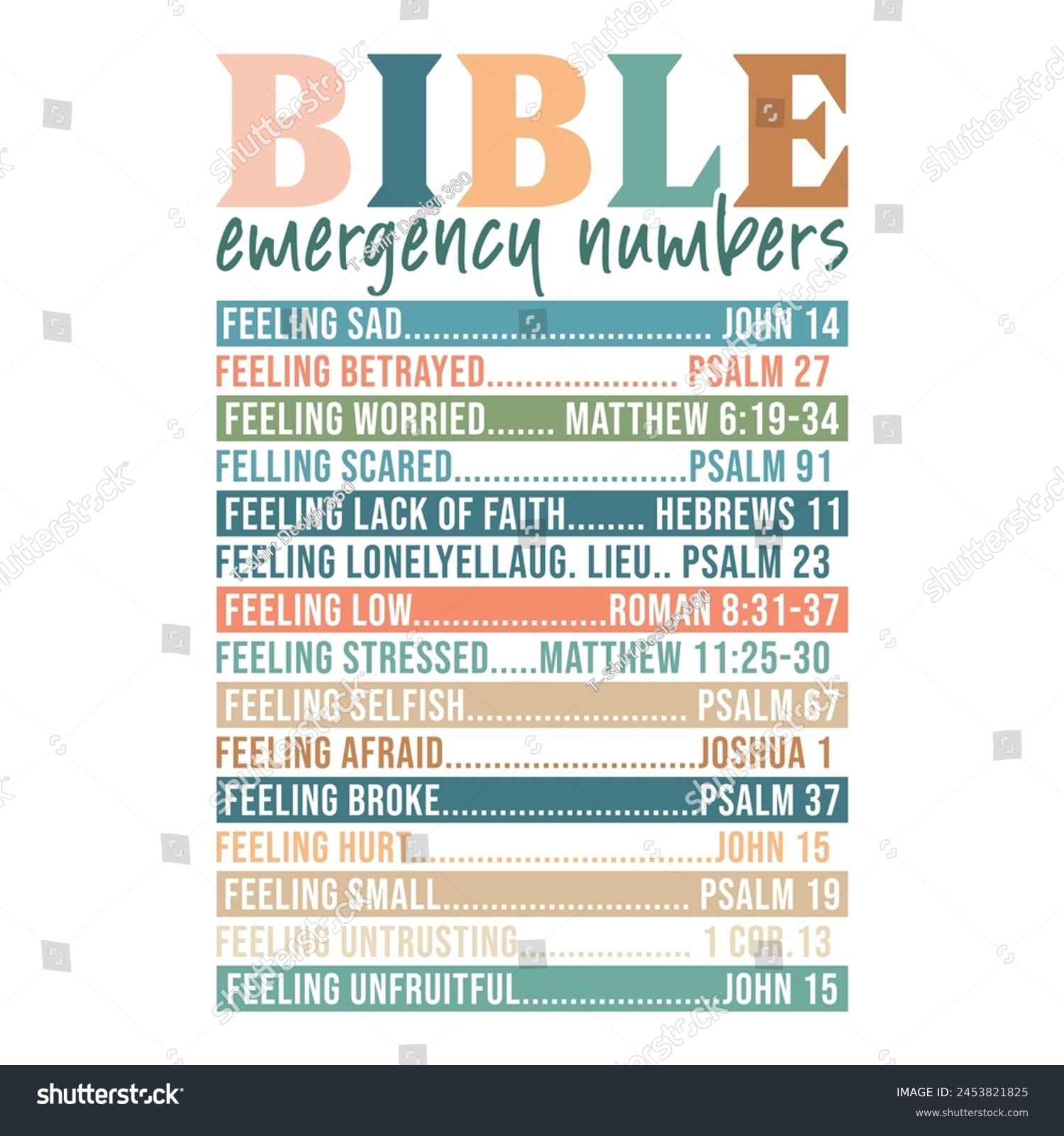 Free Bible Emergency Numbers Printable