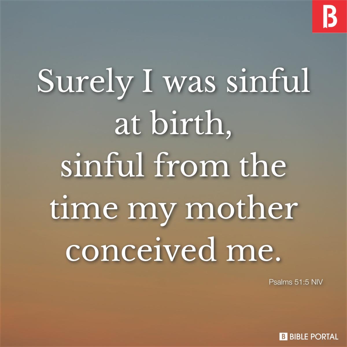 51 Bible Verses About Original Sin