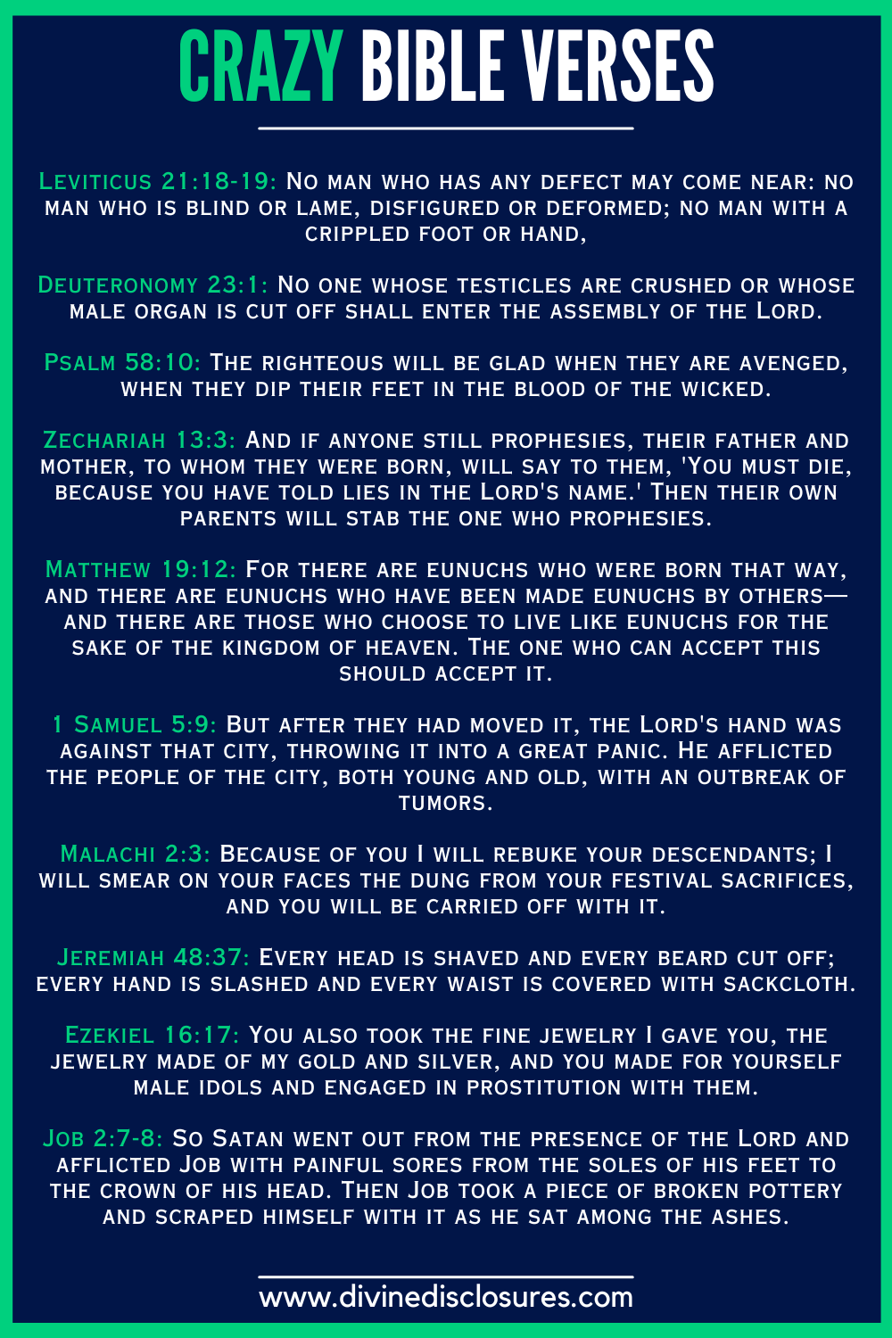 57 Weird Bible Verses That Will Leave You Amazed In 2026