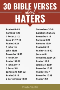 60 Bible Verses About Haters KJV StillFaith