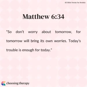 60 Bible Verses For Anxiety